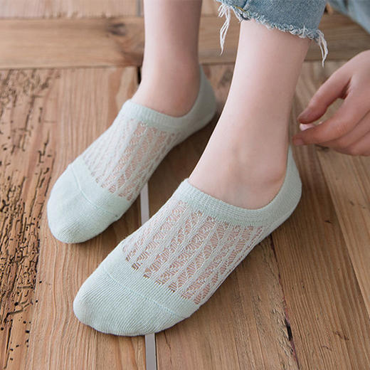 5双福利购❗️【至薄透气隐形袜】薄如蝉翼，清凉透气，穿似未穿，舒适新体验，镂空透气不闷脚，强拉不掉跟不勒脚，降温凉爽更舒适男女短袜子父亲节礼物新年礼盒年货礼盒 商品图2