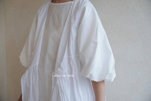 FRANCESCA浅灰/白/黑背心绑带裙 商品图1