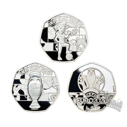 2021直布罗陀 欧洲杯决赛之路纪念币 商品图0