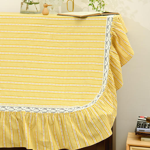 复古立体条纹森系简约钢琴巾 商品图1