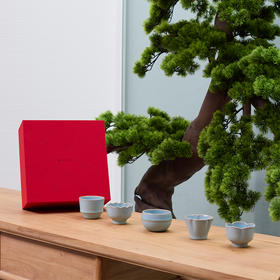 【采购专享】宫里的世界&可美汝谣  五福汝瓷主人杯  单只装