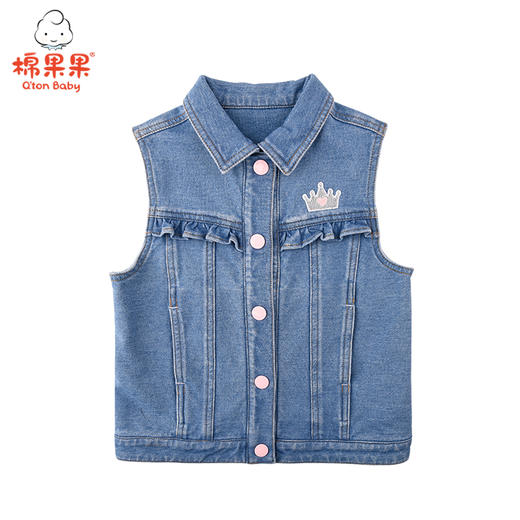 商场同款棉果果春秋季女童挂里马夹针织马夹M322171221498 商品图1