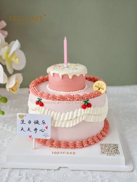 1027CAKE | 复古ins 简约风 小双层