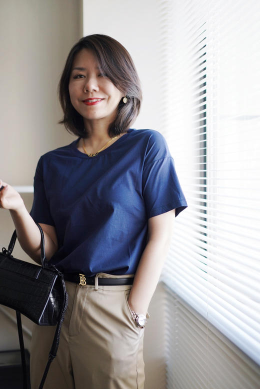 可盐可御女人味 前短后长丝光棉真丝T恤大T恤女 商品图4