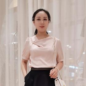 2楼凯莉米洛专柜聚酯纤维粉色上衣