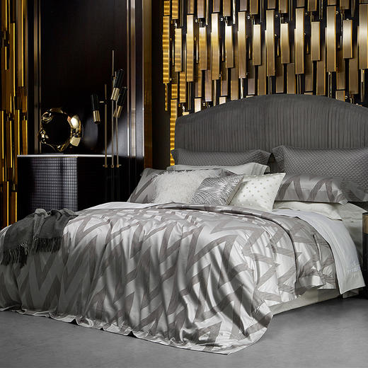 【ROYALCOVER】罗卡芙140S新疆全棉多色纬色织大提花四件套 萨尔多 商品图0