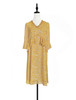 TYNVIE 荷叶边袖口中袖连衣裙 - 黄印花 商品缩略图1