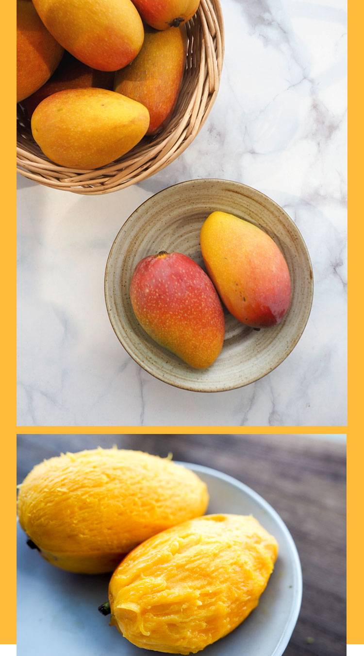 四川攀枝花小贵妃芒果口感细腻香甜多汁核薄如纸来自北纬26度的甜蜜