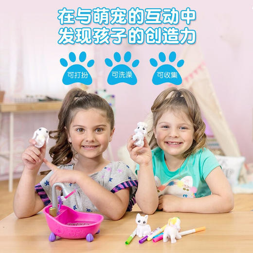 美国Crayola绘儿乐百变泡泡宠物浴室套装可水洗水彩笔涂鸦公仔宠物礼盒 商品图4