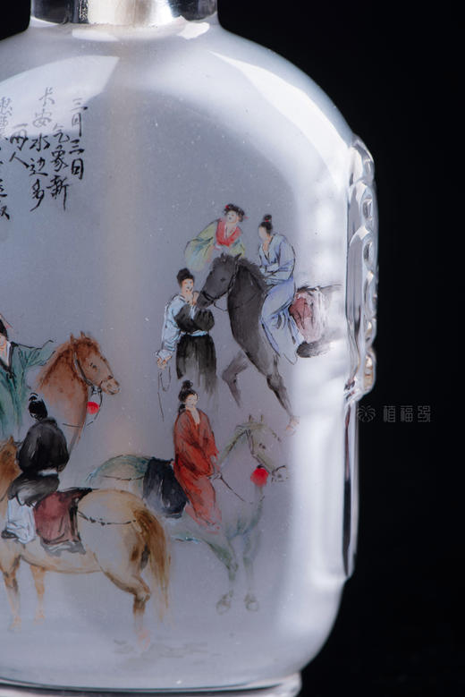【丽人行】水晶内画鼻烟壶-ZX2106052 商品图2