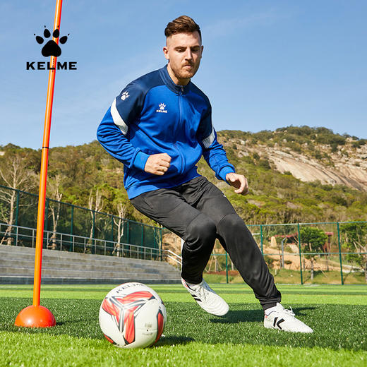 【亚洲杯同款】卡尔美运动外套男 春季新款足球训练服开衫夹克拉链针织套装 商品图1