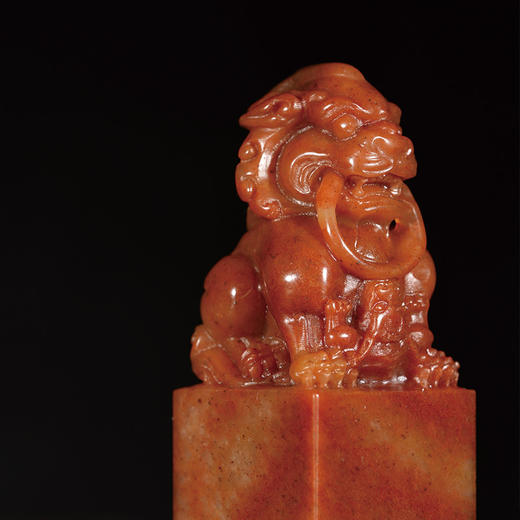 西泠印社【手工定制】西泠红狮纽印章 商品图2