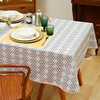 经典菱形格纹桌布茶几餐桌亚麻桌布 商品缩略图1