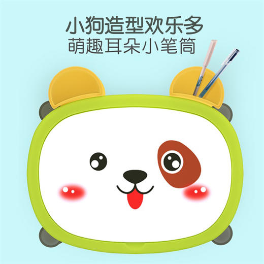 儿童多功能积木桌玩具配拼装diy大颗粒滑道积木宝宝学习桌+凳子（送83粒积木） 商品图1