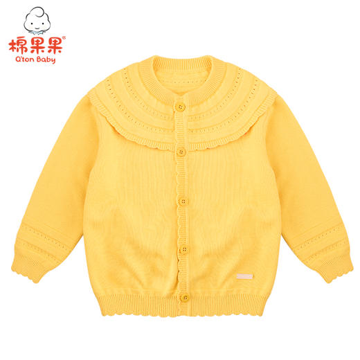 商场同款棉果果秋季女童纯棉线开衫毛衣M322161521496 商品图1
