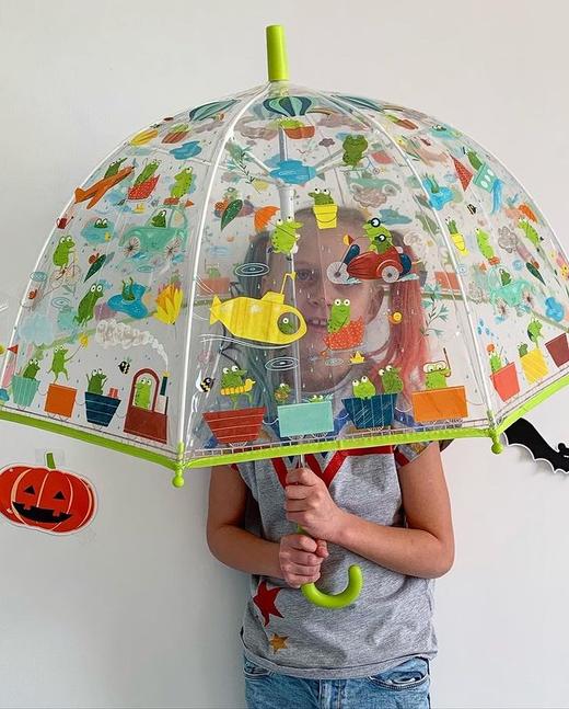 【透明雨伞】法国DJECO 儿童透明雨伞 可爱手绘ins风小雨伞 商品图14