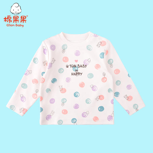 商场同款棉果果秋季女童氨棉棉毛长袖套头T恤M322140221504 商品图0