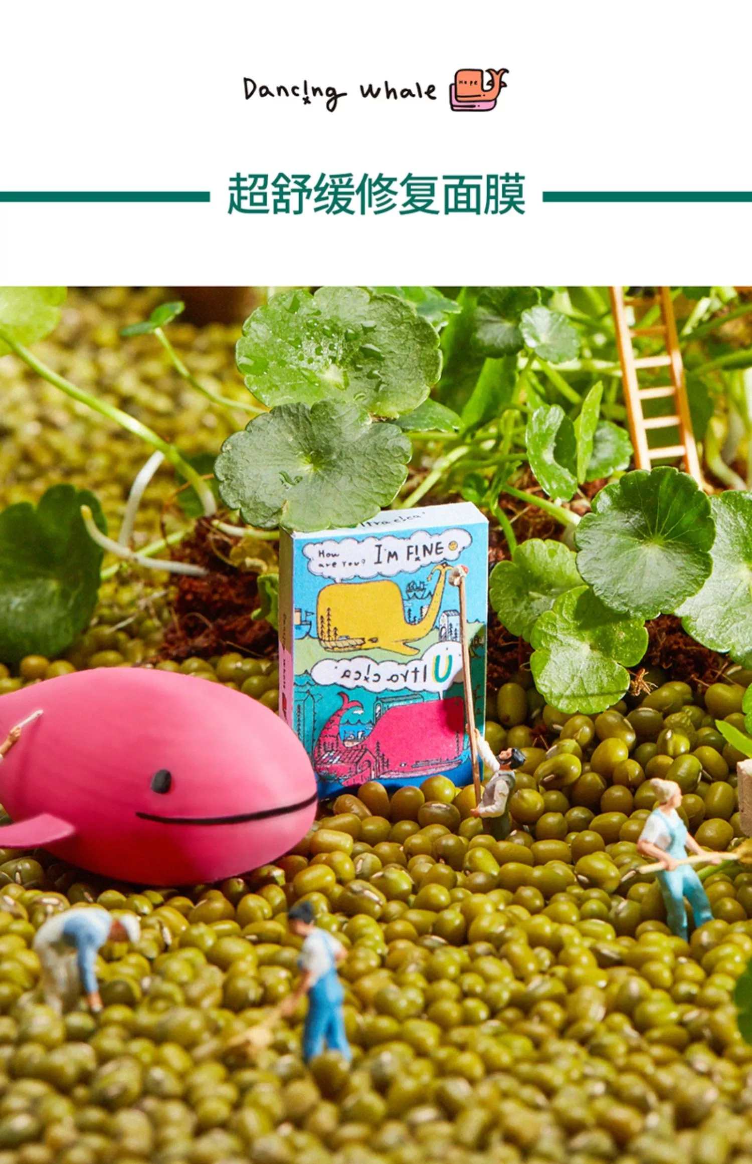 韩国清潭洞小鲸鱼面膜imfine保湿提亮肤色10片装敏感肌孕妇可用