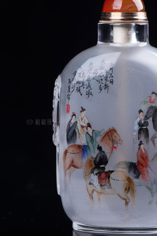 【丽人行】水晶内画鼻烟壶-ZX2106052 商品图1