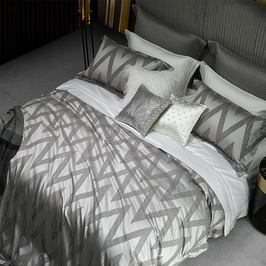 【ROYALCOVER】罗卡芙140S新疆全棉多色纬色织大提花四件套 萨尔多 商品图1