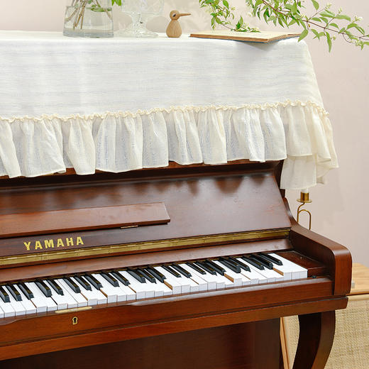 拉普兰德流苏现代简约钢琴半罩防尘钢琴巾 商品图1