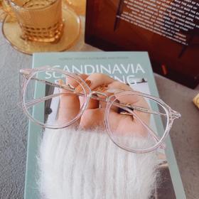 客配 淡淡粉紫色框 +低度数