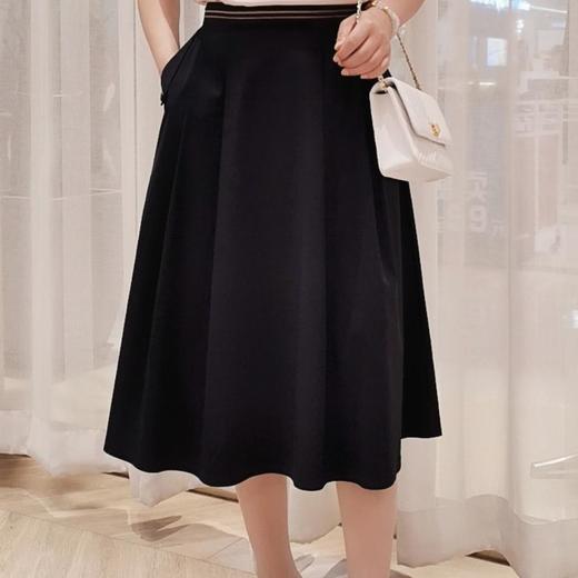 2楼凯莉米洛藏青棉质混纺半裙 商品图0