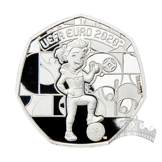 2021直布罗陀 欧洲杯决赛之路纪念币 商品图1