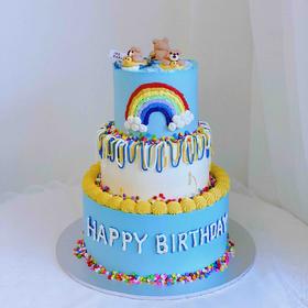 ins 小熊 | 立体手绘（奶油霜抹面）