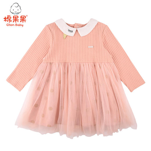 商场同款棉果果春秋季女童针织连衣裙M322700421480 商品图1