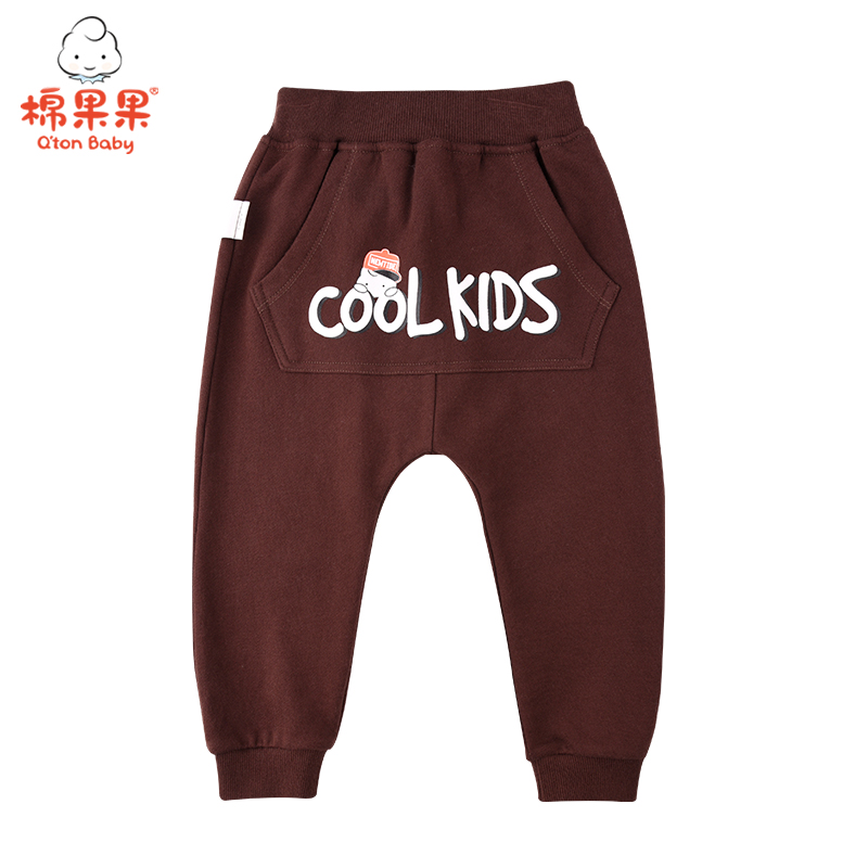商场同款棉果果秋季男童大毛圈大口袋长裤M312200221472