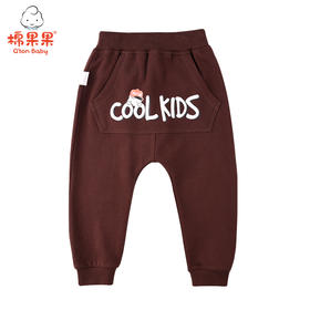 商场同款棉果果秋季男童大毛圈大口袋长裤M312200221472