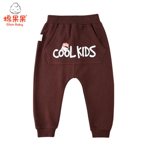 商场同款棉果果秋季男童大毛圈大口袋长裤M312200221472 商品图0