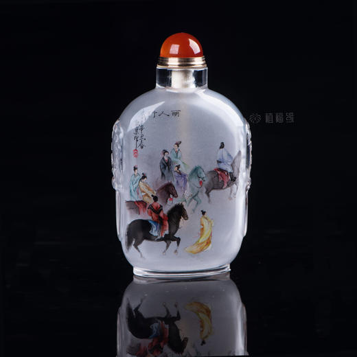 【丽人行】水晶内画鼻烟壶-ZX2106052 商品图3