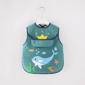 【0-6岁宝宝防水罩衣】薄款透气  反穿款儿童婴儿防水围裙护衣围兜