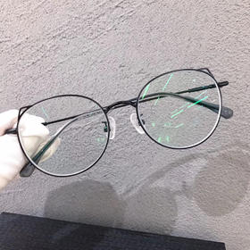 客配 猫耳朵可爱框架 黑色 225度/225度 1.56防蓝光镜片