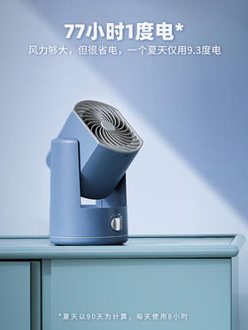 日本家奈迷你空气循环扇桌面小电风扇家用静音对流台式涡轮摇头扇