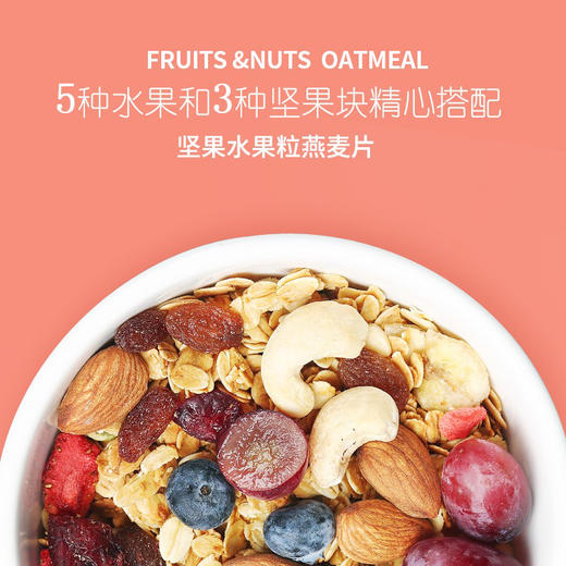 南农 坚果水果粒燕麦片420g/袋 *2袋【CZ】 商品图3