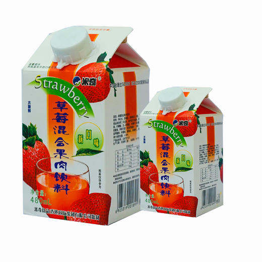 米奇草莓混合果肉饮料【480ml】 商品图0