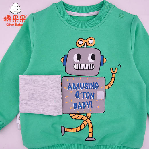 商场同款棉果果春秋季男童小毛圈机器人圆领卫衣M312180221433 商品图3