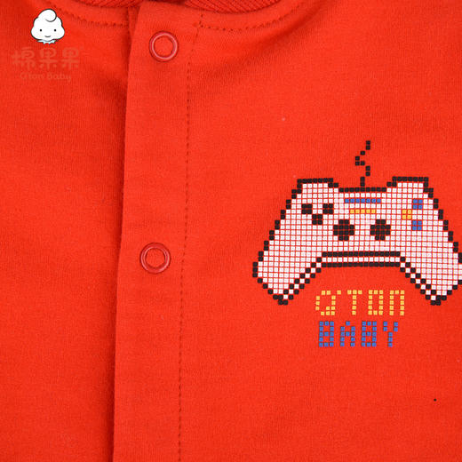 直播间下单三件起发货棉果果春秋季男童氨棉棉毛休闲连体衣连身衣哈衣M12722221442 商品图2