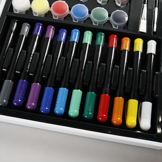 价值1500+ 假期献礼！村上*隆太阳花限量高端版画笔套盒升级版原木儿童礼盒 24色双头两用水彩笔+12色安全环保丙烯颜料+12色丝滑炫彩油画棒+8色可水洗彩色铅笔 送礼有面子！预售 商品图1