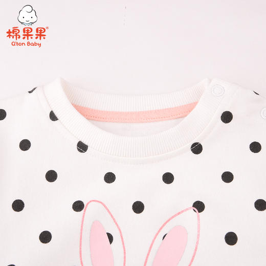 商场同款棉果果春春秋季女童小毛圈点点套头卫衣M322180221505 商品图3