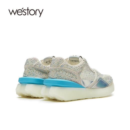 westory女鞋2021年夏季新款运动休闲ins百搭老爹鞋W21CM71301 商品图4