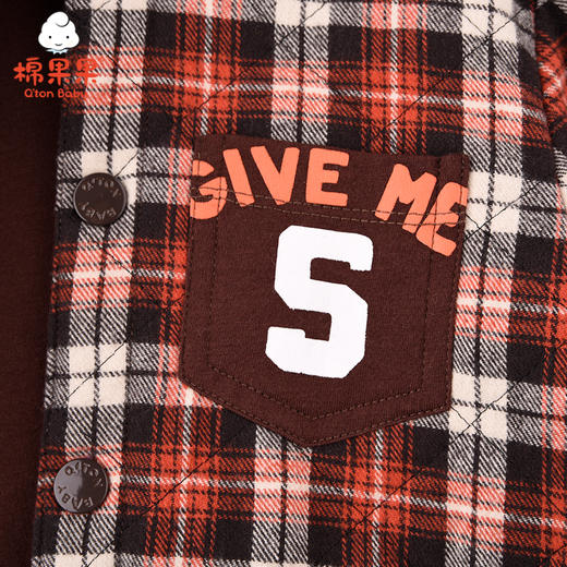 商场同款棉果果春秋季男童法兰绒绗棉衬衣外套M312100721464 商品图5