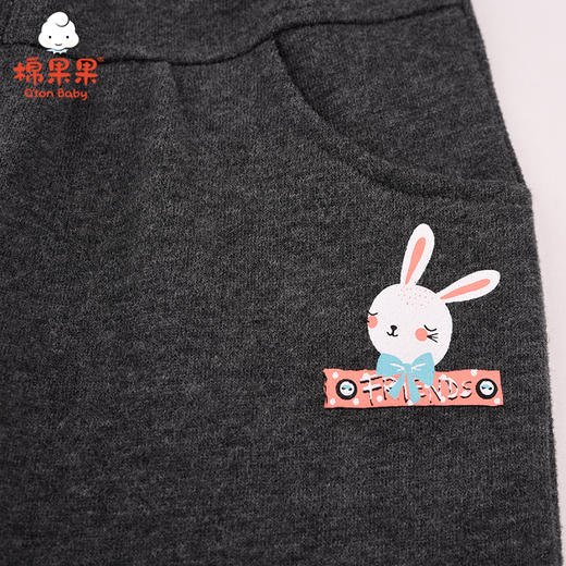 商场同款棉果果春秋季女童大毛圈针织长裤M322200221488 商品图2