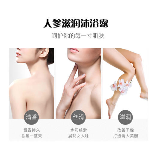 参层洁净 洗出光滑的人参沐浴露 500ml/瓶 商品图2