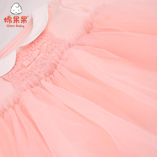 商场同款棉果果秋季女童氨棉棉毛公主风套头连体衣连身衣哈衣M322727221514 商品图5