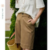卡其棕百慕大直筒短裤FB262716 商品缩略图1