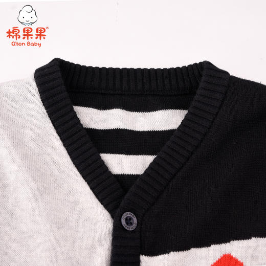 商场同款棉果果春秋季男童纯棉线休闲对开毛衣M312161521441 商品图2